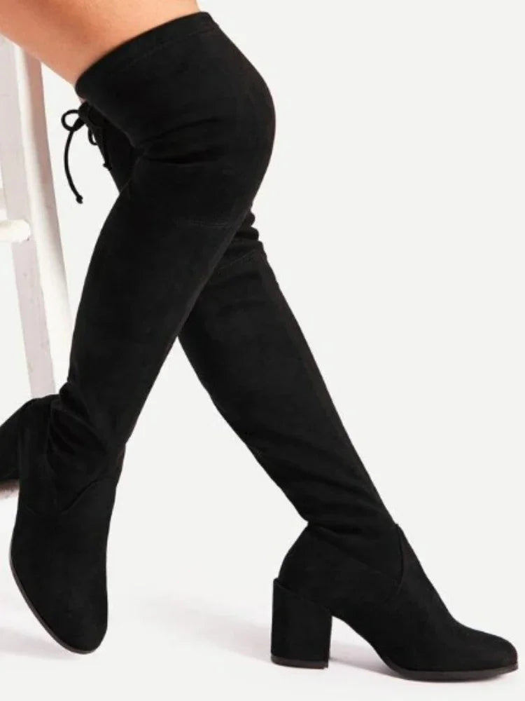 2023Shoes for Women Boots Casual Boots Comfortable Over The Knee Thigh High Boots for Women Platform Shoes Botas De Mujer