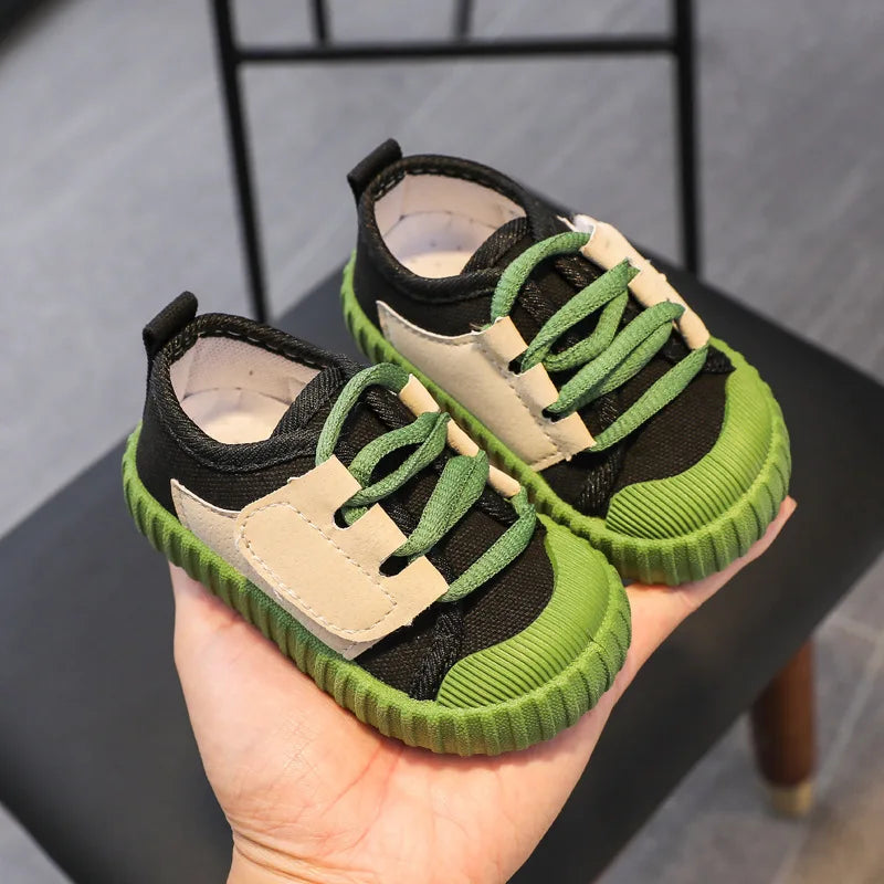 Kids Casual Shoes Boys Girls Canvas Shoes Fashion Lightweight Soft Children's Flats Anti-slip Toddler Baby Shoes Kids Sneakers