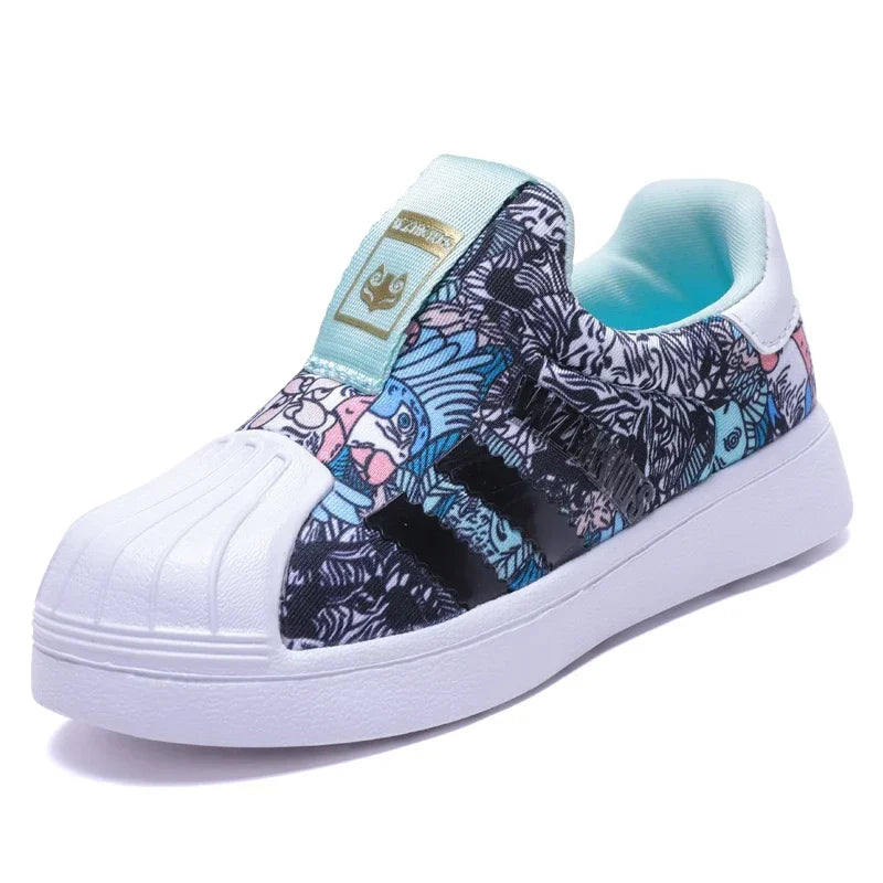 Kids Toddler Board Shoes 2025 Summer Soft Sole Fashion Spring Children's Sneakers Casual Baby Boys Girls Small White Shoes