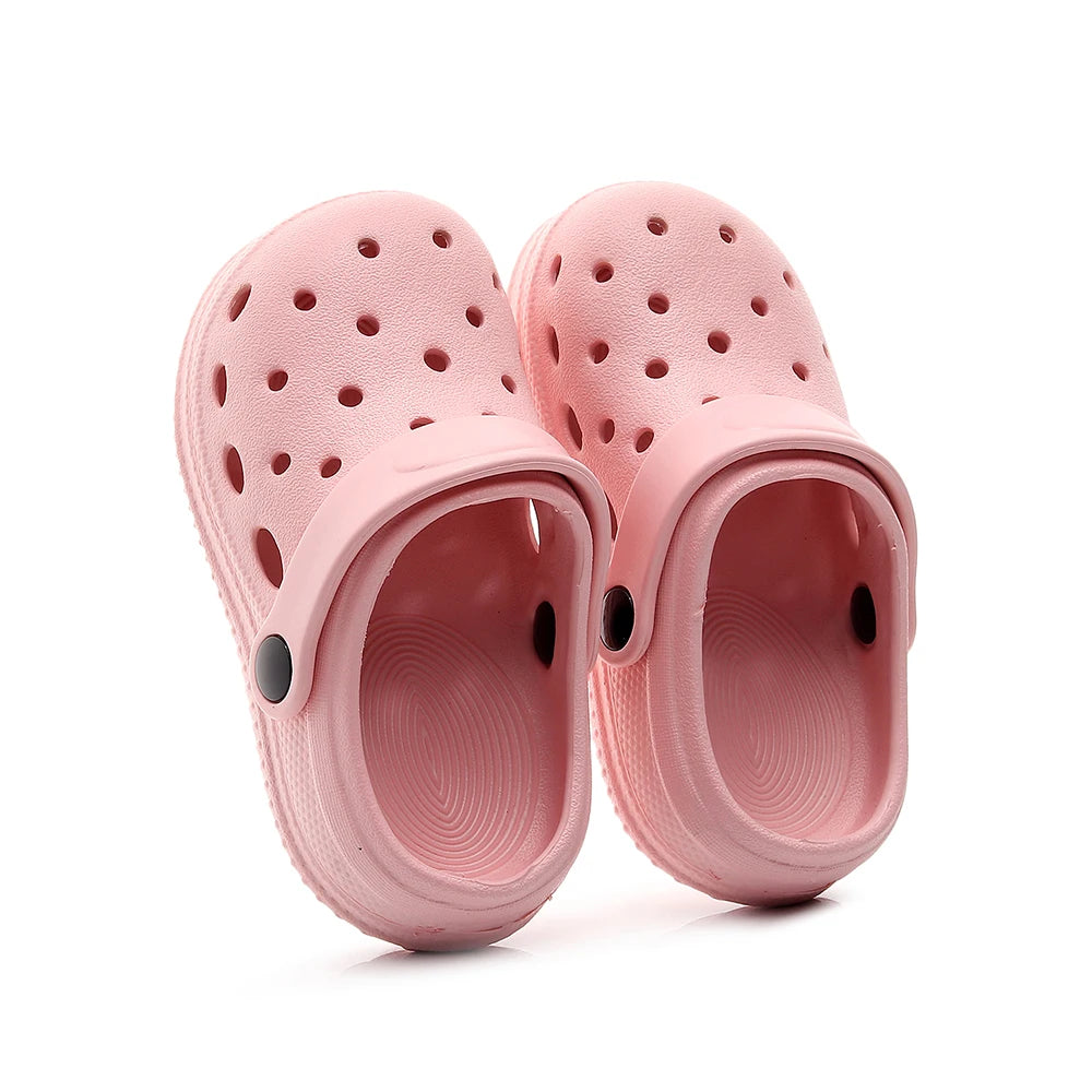 Kids Sandals Hole Children's Shoes Slippers Soft Anti-Skid Simple DIY Design Hole Baby Shoes Sandy Beach For Boys Girls