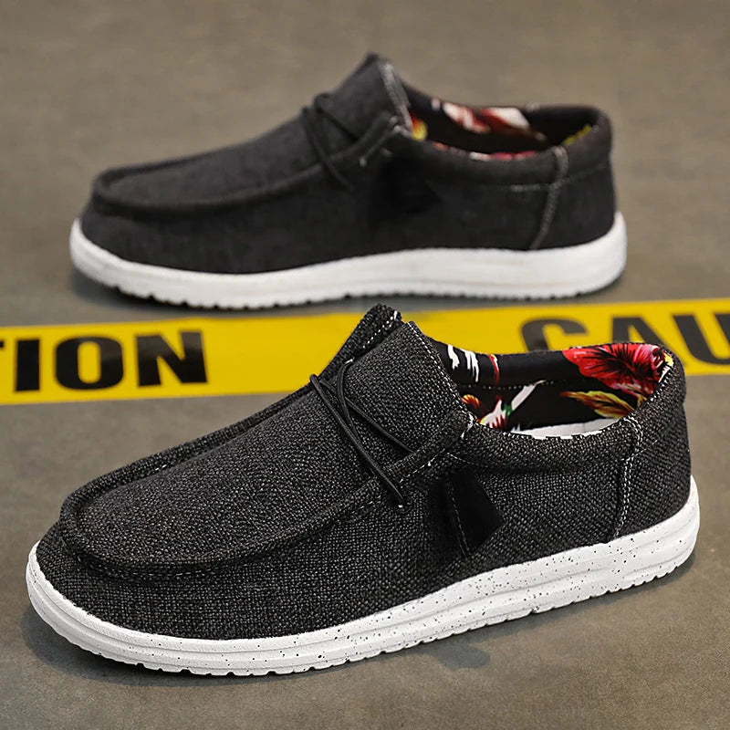 Men Casual Shoes Breathable Lightweight Slip-On Flats Simple Comfortable Solid Color Soft Sole Shoes Men Shose For Sale Loafers