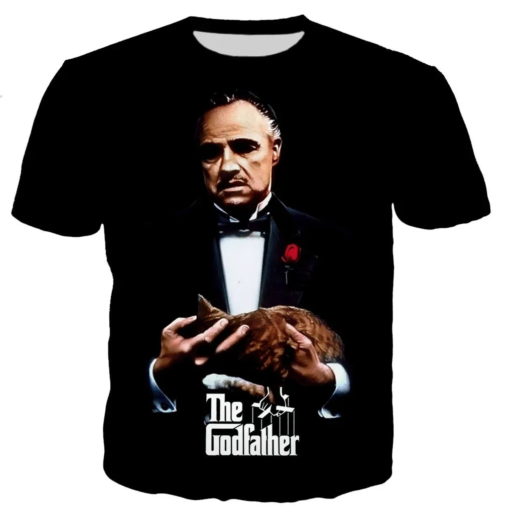 The Godfather Movie 3D Print T-Shirts Summer Men Women Casual Fashion Oversized Short Sleeve T Shirt Kids Tees Tops Man Clothing