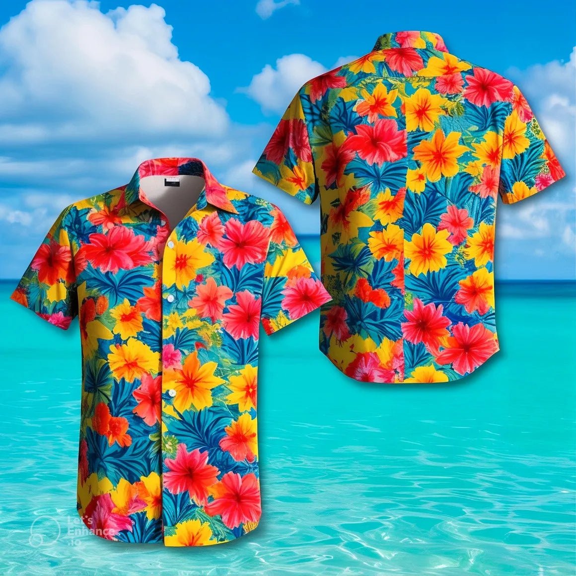 2025 Men'S Short Sleeve Shirt Tiki Hawaiian Tropical Floral Shirt 3D Printed Vacation Shirt Top Vintage Clothing Lapel Shirt