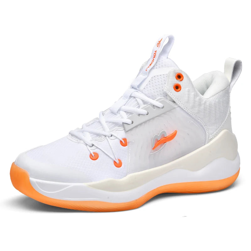 Basketball shoes for men breathable youth students grip anti-slip cushioning high elastic professional training sports shoes