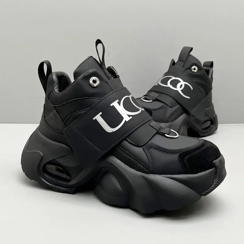 Men's Thick Soled Sports Shoes Fashionable and Versatile Trendy Street Style Men's Casual Shoes