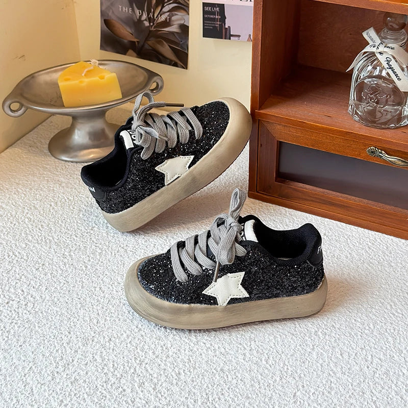 Sneakers Kids Summer New Boys Girls Sports Mesh Shoes Casual Board Shoes Leather Soft Soled Children Small White Shoes