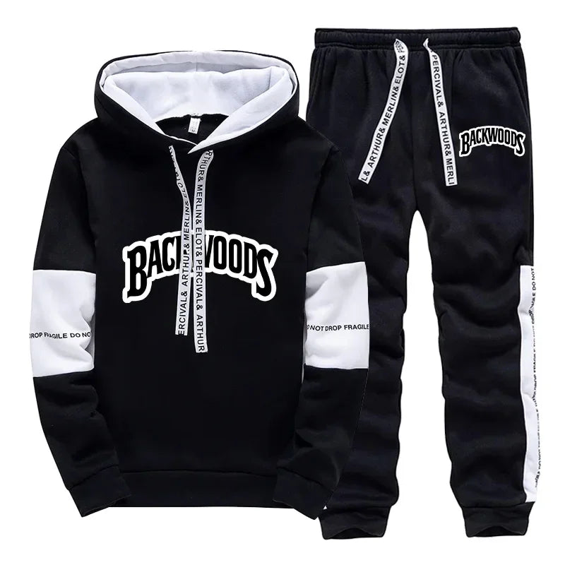 Mens Tracksuit Print Casual Single Piece Sweatshirts Sweatpants Daily Office Home Hoodie Pants Gym Sports Jogging Mens Clothing