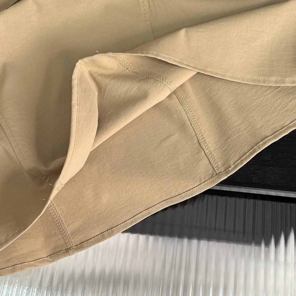 Bear Leader Fashion Girls Windbreak Dresses Summer Sleeveless Work Outfits with Waistband Solid Color Kids Clothes