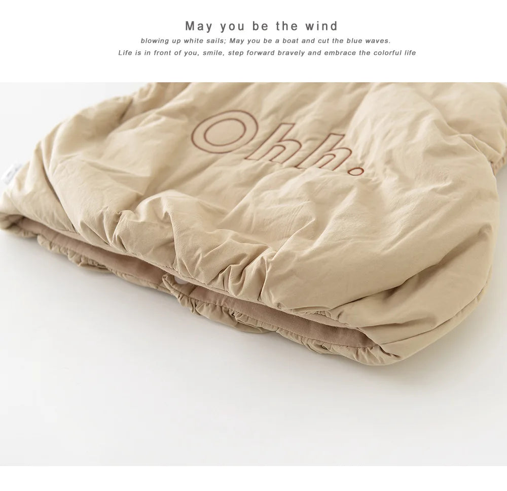 LILIGIRL Winter Baby Vest Thicken Letter Toddler Girls Waistcoat Simple Warm Infant Fleece Padded Coat 6M-3T