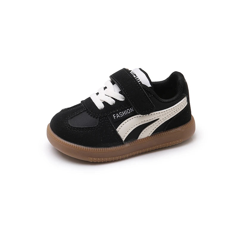 Children's Sneakers 1-8 Years Old Beige Lightweight Boys Girls Casual Shoes Four Seasons Black Soft Non-slip Kids Single Shoes