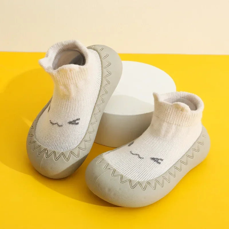 Baby Shoes Kids Soft Rubber Sole First Walkers Children Sock Shoes Non-slip Floor Socks Toddler Sock Shoes 0-4Y Boy Girl Booties
