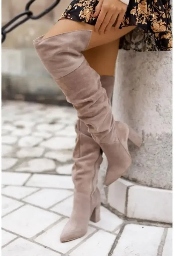 Women's Boots Autumn Winter Footwear Boots-Women Pointe Shoes Luxury Designer Sexy Thigh High Heels High Sexy 2024 Large Size P