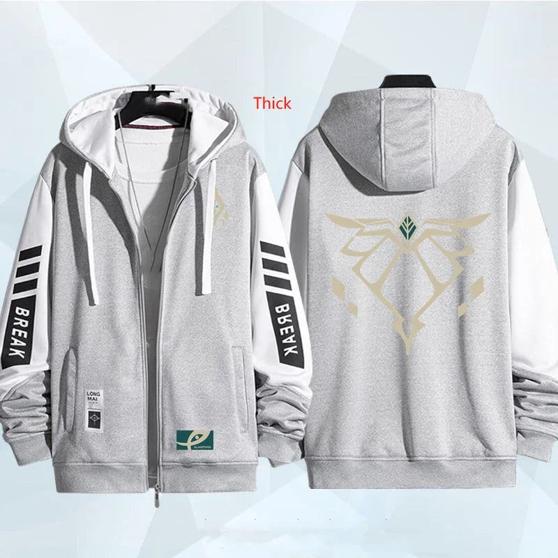 Game Genshin Impact Alhaitham Series Hoodie Zip Up Hoodies for Men Women Autumn Winter Hoodie Sweatshirt Game Genshin Clothes