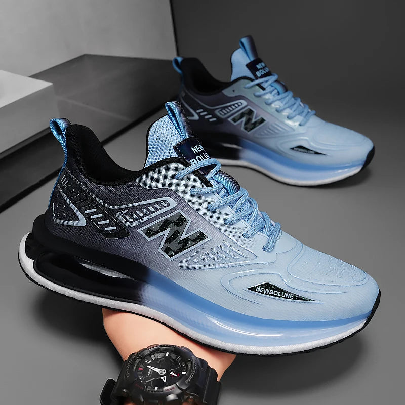 Sports Shoes for Men Mesh Breathable Comfortable Outdoor Sports Trendy Lace-up Sneakers 2025 New Casual Running Shoes for Man