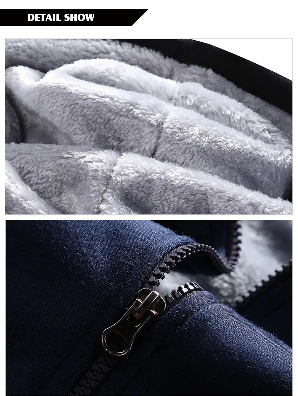 New Fleece Men Set Fashion Brand Tracksuit Lined Thick Sweatshirt + Pants Sportswear Suit Male Winter Warm Hooded Outerwear Suit