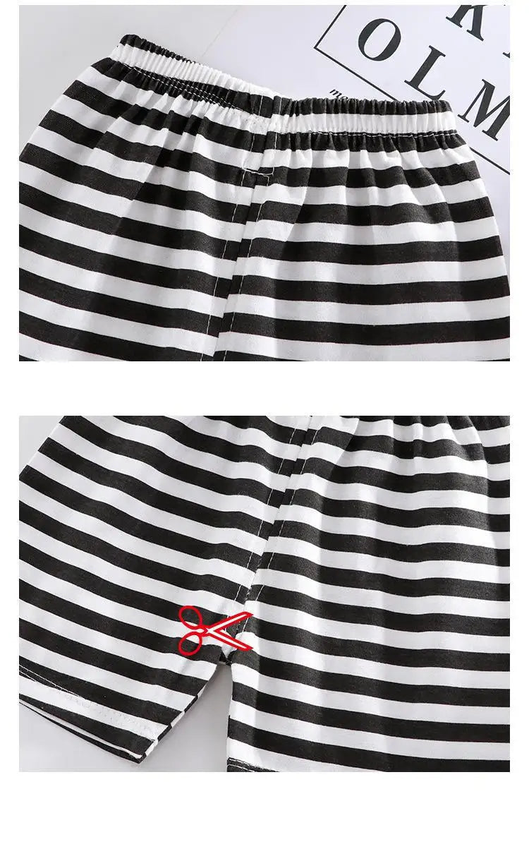 2022 New Summer Infants Clothes Short Sleeve T-shirt+shorts 2-piece For Baby Boys Girls Kids Outfit Children's Clothing Sets