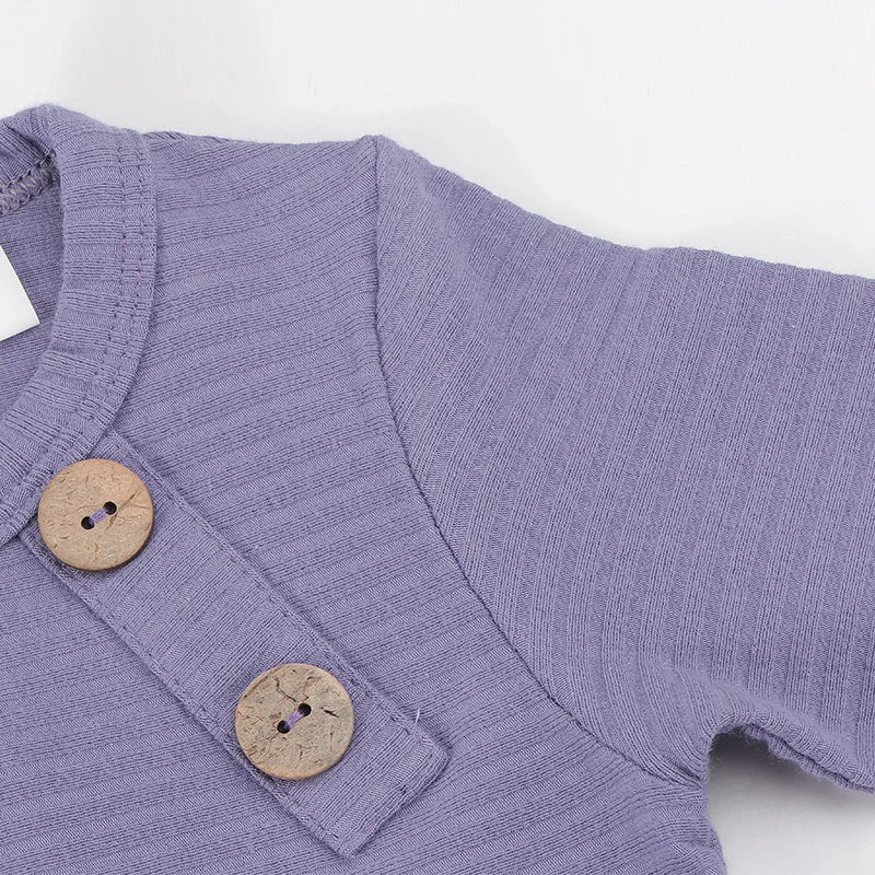 Baby romper elegant outfit winter ribbed pajamas baby overalls contrast pocket boy girls clothes footies baby autumn clothes