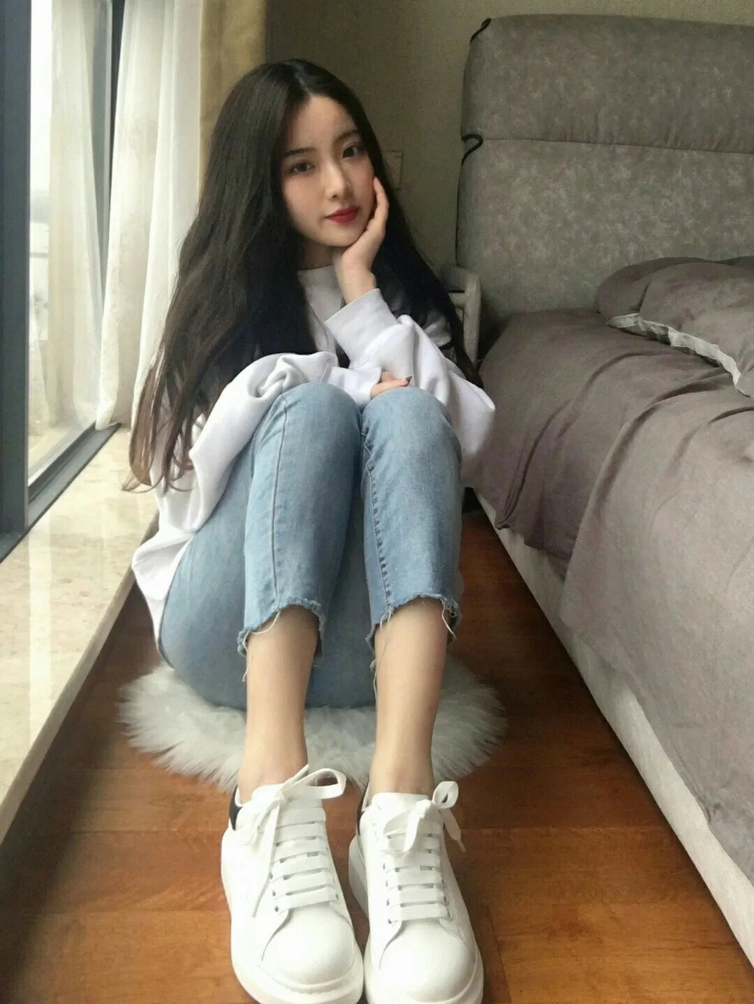 2024 Classic Leisure Sports Sneakers Height Increasing Lovers With Men's and Women's Thick Bottom fFlat Lace-up Waterproof Shoes