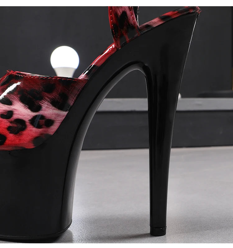 shoes for women 2022 Fashion Women Pumps Retro Thin Heels Sandals Leopard Spring Platform Dress Party Wedding Basic Shoes Woman