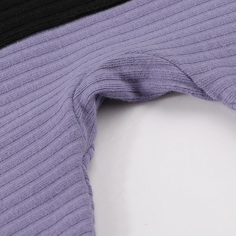 Baby romper elegant outfit winter ribbed pajamas baby overalls contrast pocket boy girls clothes footies baby autumn clothes