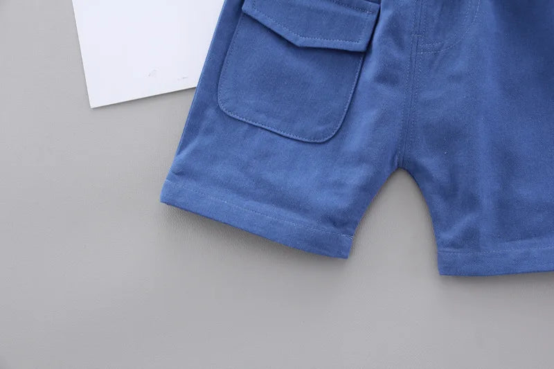 New Fashion Summer Baby Clothes For Boys Children Cartoon Shirt Shorts 2pcs/sets Toddler Casual Sport Clothing Kids Tracksuits