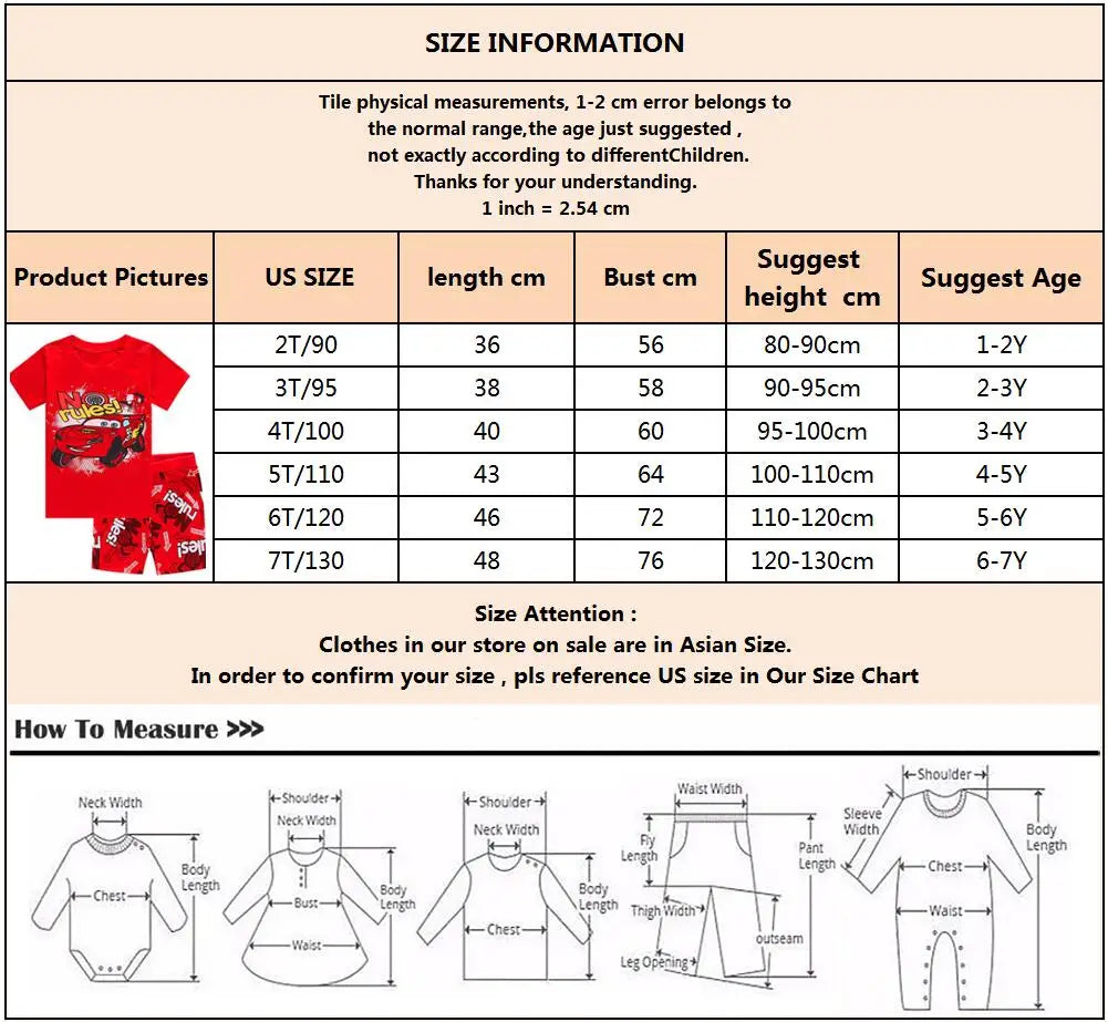 Summer Boys Nighty cars Cartoon Nightgown Costume Boys Cute lightning mcqueen Set Baby Toddler Short Sleeve Pajamas Sets