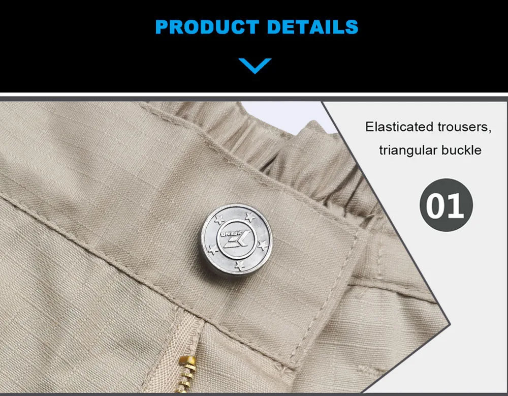 Men  Tactical Pants Waterproof Cargo Pants Men Breathable Outdoors Solid Color Combat Long Trousers Work Joggers S-6XL