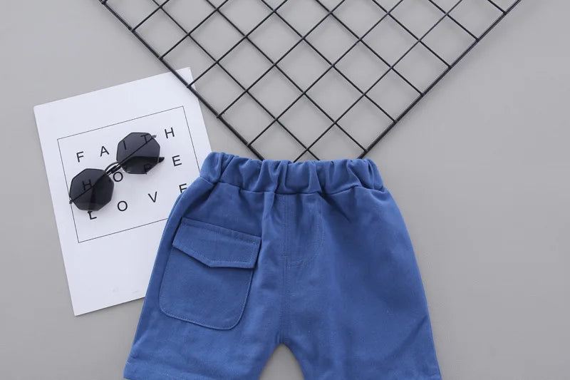 New Fashion Summer Baby Clothes For Boys Children Cartoon Shirt Shorts 2pcs/sets Toddler Casual Sport Clothing Kids Tracksuits