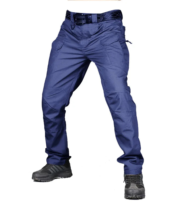 Men  Tactical Pants Waterproof Cargo Pants Men Breathable Outdoors Solid Color Combat Long Trousers Work Joggers S-6XL
