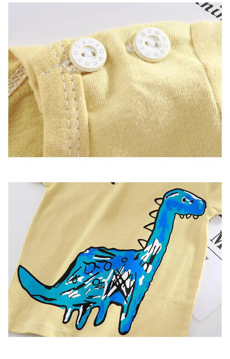 2022 New Summer Infants Clothes Short Sleeve T-shirt+shorts 2-piece For Baby Boys Girls Kids Outfit Children's Clothing Sets