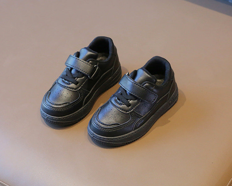 Tenis Sneakers Kids Spring/Autumn New Boys Girls Sports Shoes Casual Board Shoes Leather Soft Soled Children Small White Shoes