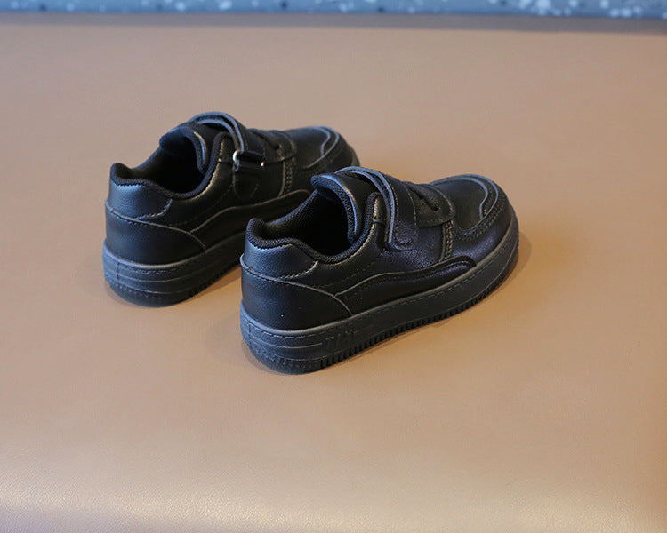 Tenis Sneakers Kids Spring/Autumn New Boys Girls Sports Shoes Casual Board Shoes Leather Soft Soled Children Small White Shoes