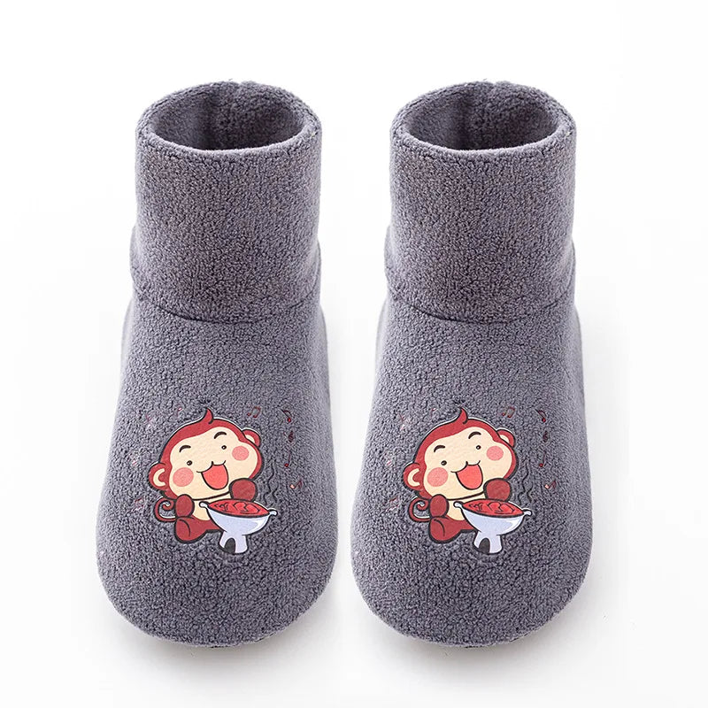 Baby Socks Shoes Infant Cute Cartoon Kids Boy Shoes Soft Rubber Sole Child Floor Sneaker BeBe Booties Toddler Girls First Walker