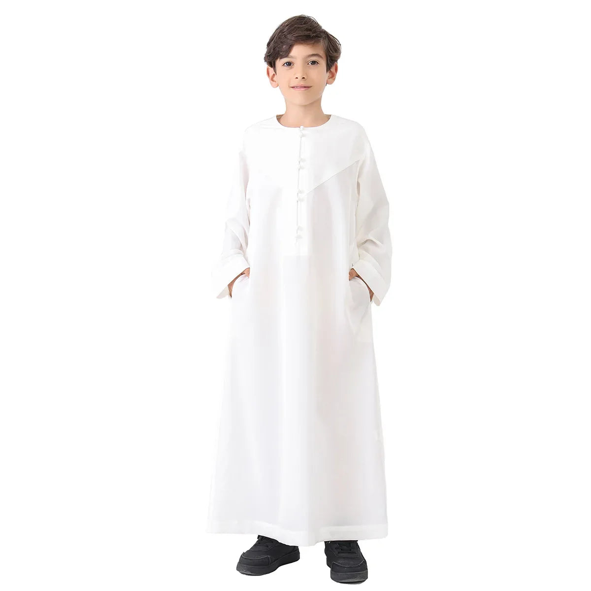 Eid Boys Muslim Clothing Saudi Arab Robe Kids Abaya Kaftan Prayer Islam Clothing Child Abaya Dress Ramadan Jubba Thobe Djellaba