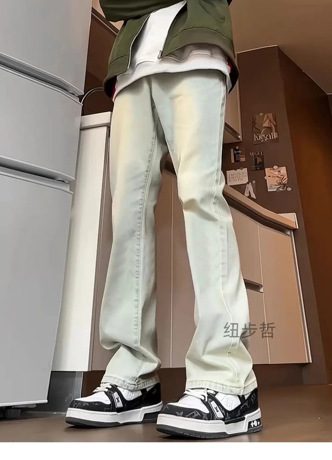 Straight Jeans Men's Spring and Autumn Slim Fit Slim and Loose Trousers