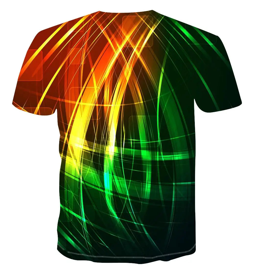 2022 New Summer Men's 3d T-shirt Casual Short-sleeved O-neck Fashion Funny Printing T-shirt Men and Women T-shirt High-quality