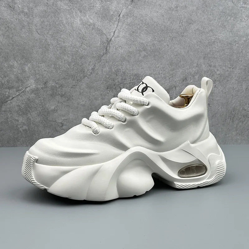 Men's High Quality Sneakers New Comfortable Leather Platform Shoes Outdoor Fashion All-match Mens Casual Shoes Кроссовки Мужские