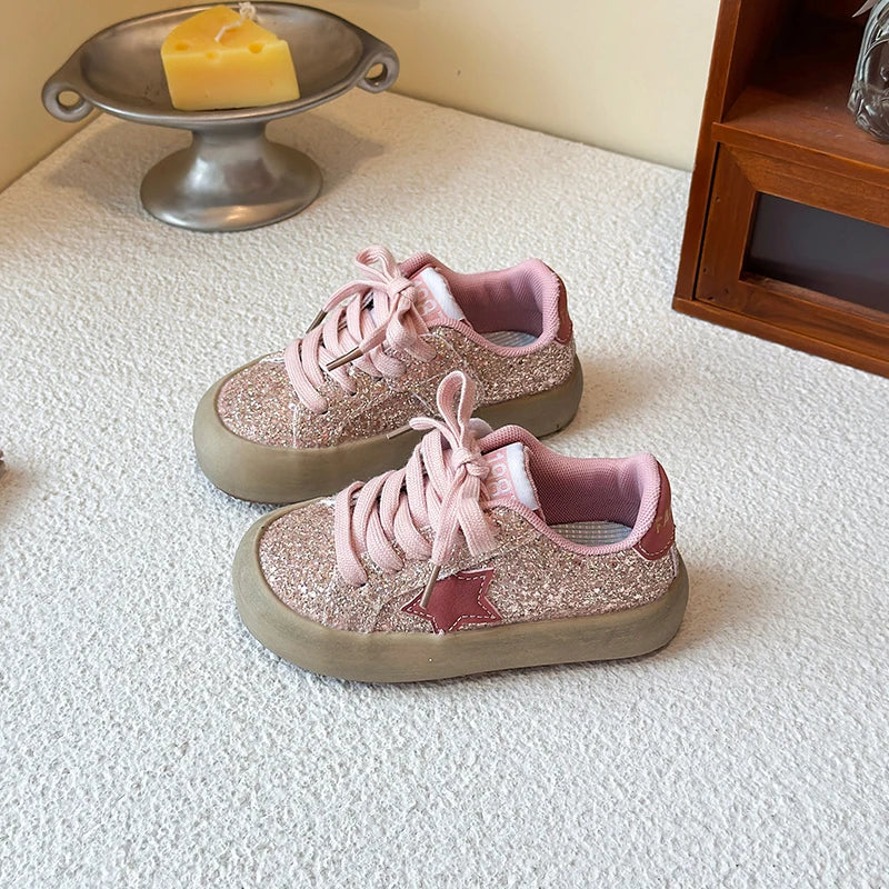 Sneakers Kids Summer New Boys Girls Sports Mesh Shoes Casual Board Shoes Leather Soft Soled Children Small White Shoes