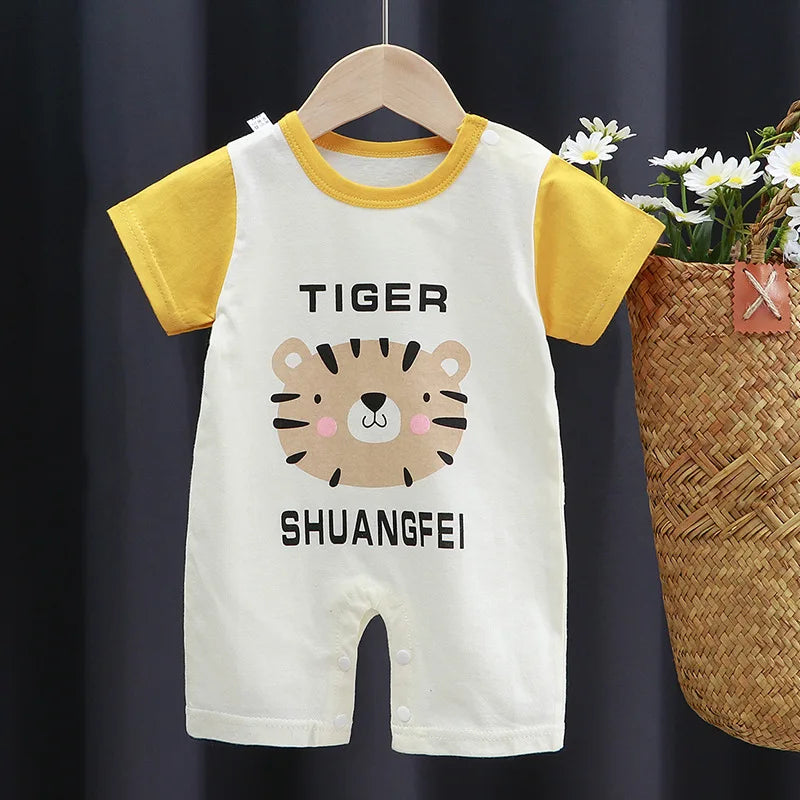 Summer Romper Baby Girls Clothes Cotton Short Sleeved Jumpsuit Newborn Baby Boy Clothes Bodysuit For Newborns