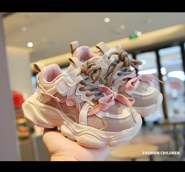 Kids Sneakers for Girls Fashion Sports Shoes for Toddlers Breathable Non-slip Children School Running Shoes for Boys Versatile