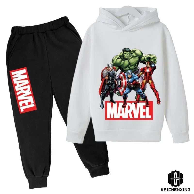 Hulk Hoodies Kids Tracksuits Boy Girl Spring autumn winter Sweatshirt Clothes Set Marvel- Super heros Hooded Pants Suit Children