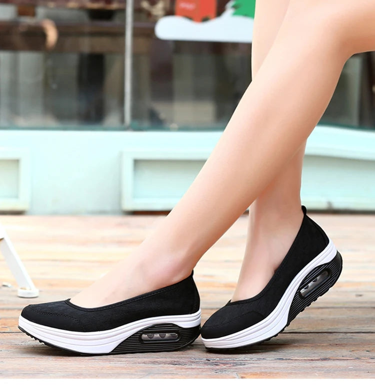 Women Shoes Comfortable Heels Vulcanized Shoes For Platform Shoes Casual Slip On Spring Autumn shoes for women