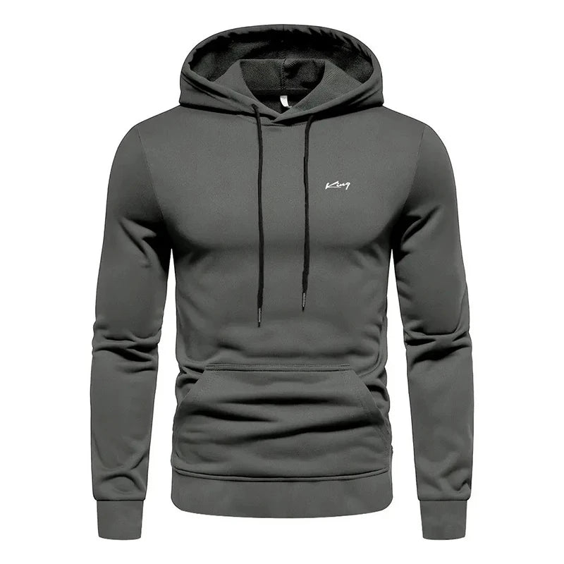 Autumn and Winter Men's Windproof Fashion Hooded Hoodie Must-have for Trendy Streets Casual Style Front Pocket Design