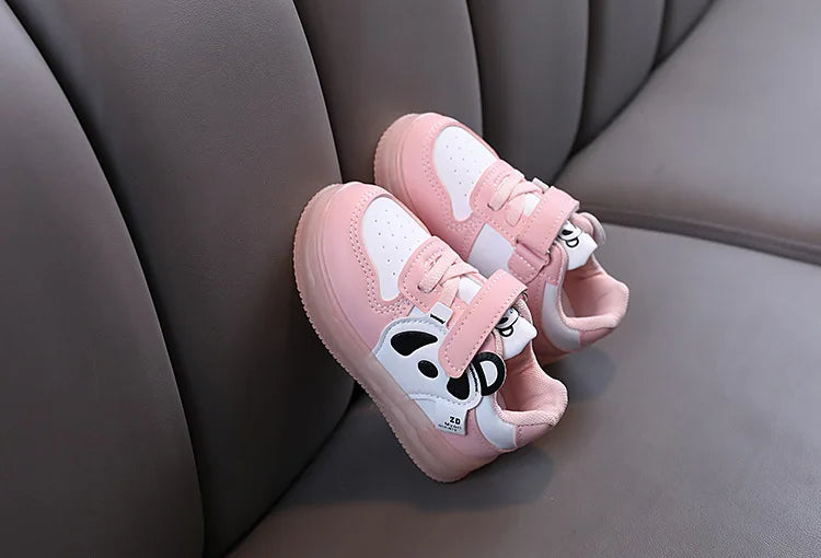 LED Kids Shoes For Girls Cute Cartoon Shoes Baby Girl Kawaii Canvas Shoes Soft Bottom Sneakers Casual Shoes Boys Flat Shoes