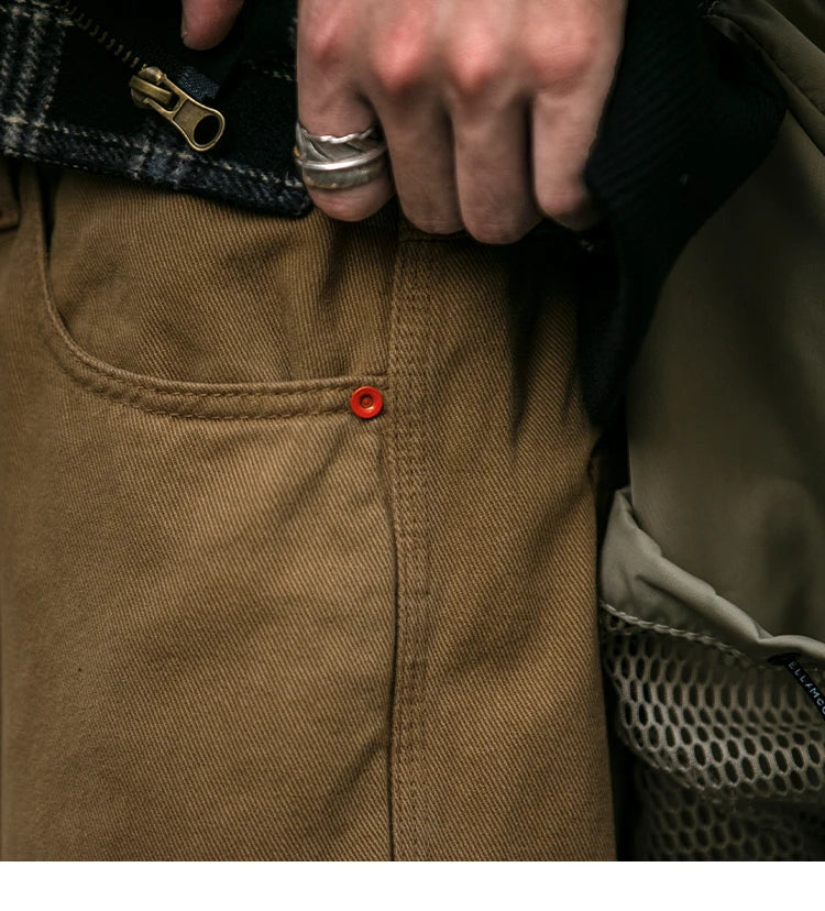 Japanese Streetwear High Quality Cargo Pants For Men Clothing Harajuku Casual Straight-Leg Trousers Korean Fashion Baggy Pants