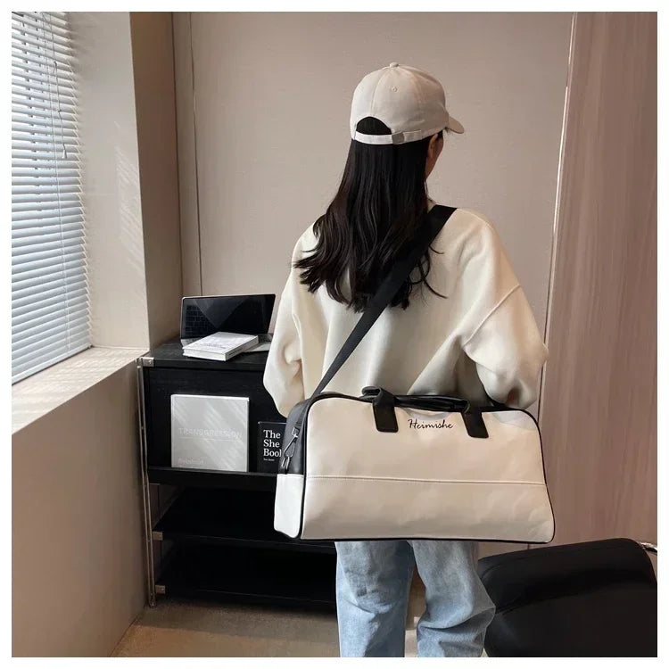 Large Capacity PU Zipper Travel Bag 2025 New High Quality Brand Simplicity Waterproof Luxury Leisure Vacation Luggage Bag