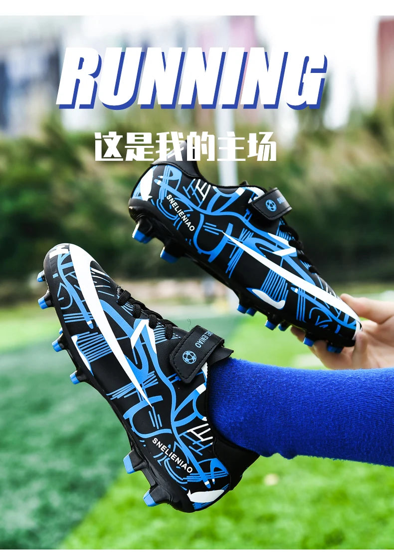 Soccer Shoes Kids Football Shoes TF/FG Cleats Grass Training Sport Footwear Trend Sneaker For Boys Chaussures De Football