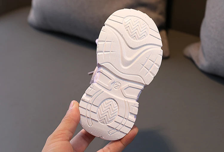 Children's Shoes 2024 New Toddler Girls Sport Shoes Soft Sole Breathable Outdoor Tennis Fashion Kids Sneakers EU21-30