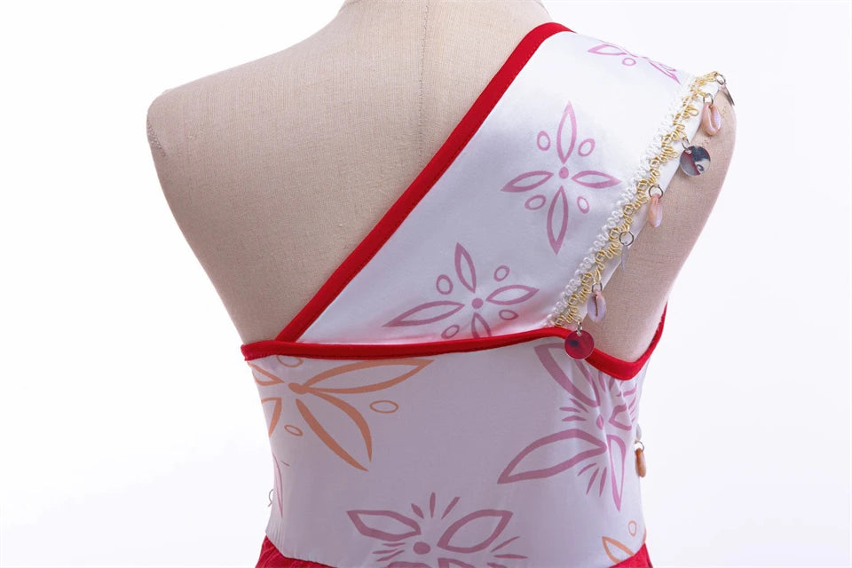 Summer Fancy Girl Princess Moana Dress Halloween Cosplay Carnival Party Primitive Tribes Maui Boys Costume Cartoon Kids Clothes