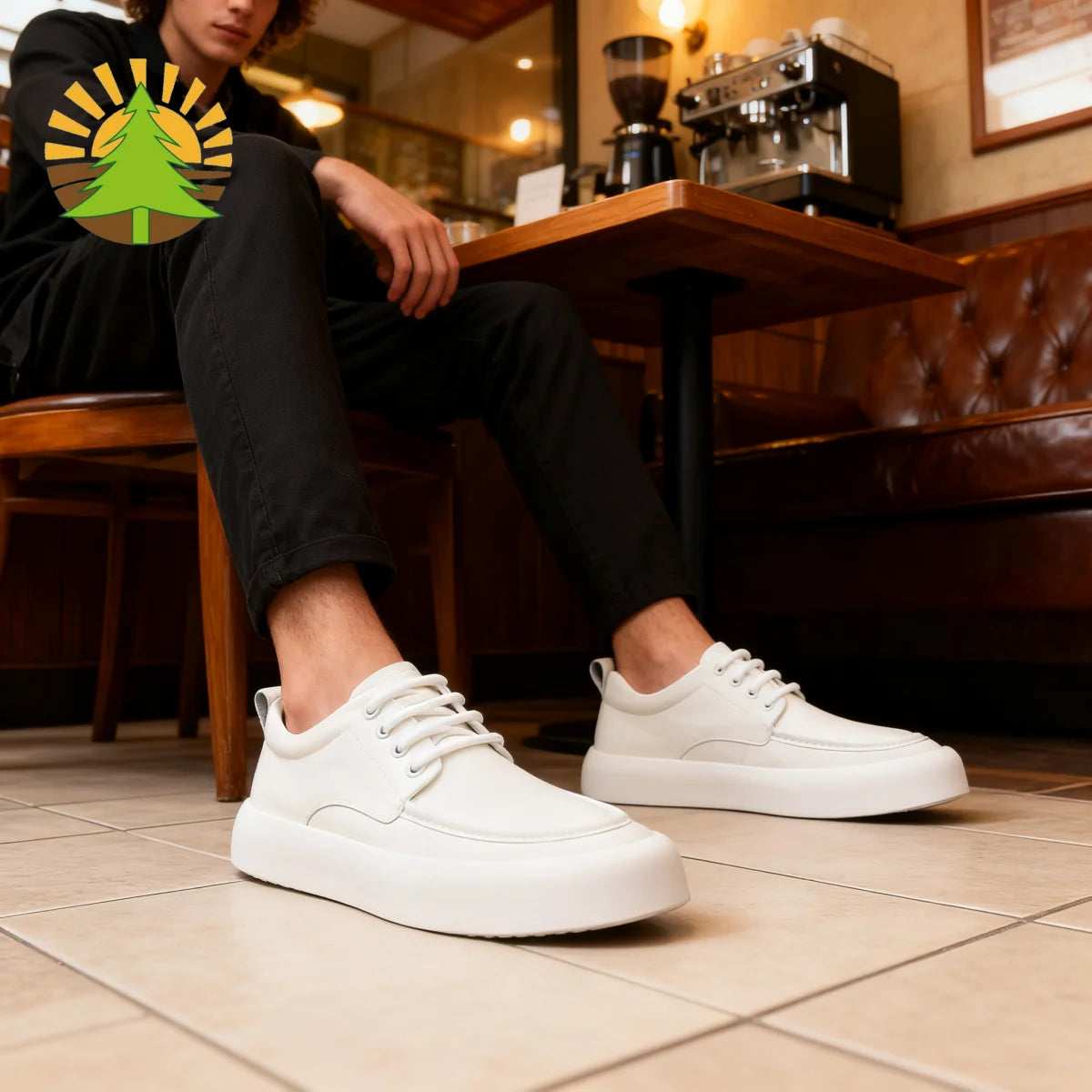 Men's Shoes 2025 Autumn New Trendy British Style Round-Toe Thick-Soled Derby Shoes Genuine Leather Black Formal Casual Leather Shoes, High-End Business Men's Shoes All-Season Soft-Soled Anti-Odor Leather Shoes Men's Korean St